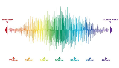 Effects of different wavelengths of light on the human body