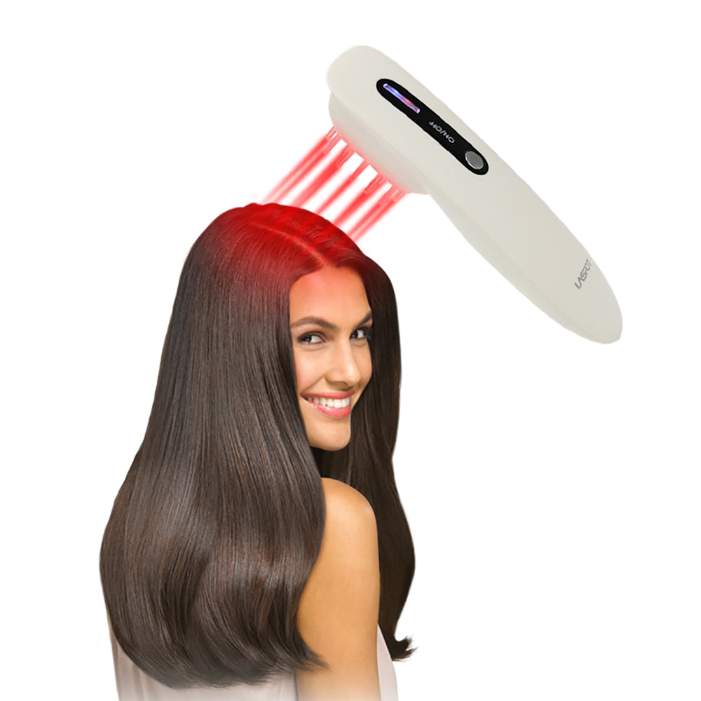 Laser Hair Comb Head Massager Red Light EMS Therapy Hair Growth Anti Hair  Loss
